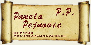 Pamela Pejnović vizit kartica